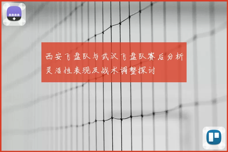 西安飞盘队与武汉飞盘队赛后分析灵活性表现及战术调整探讨