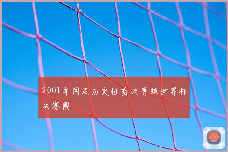 2001年国足历史性首次晋级世界杯决赛圈