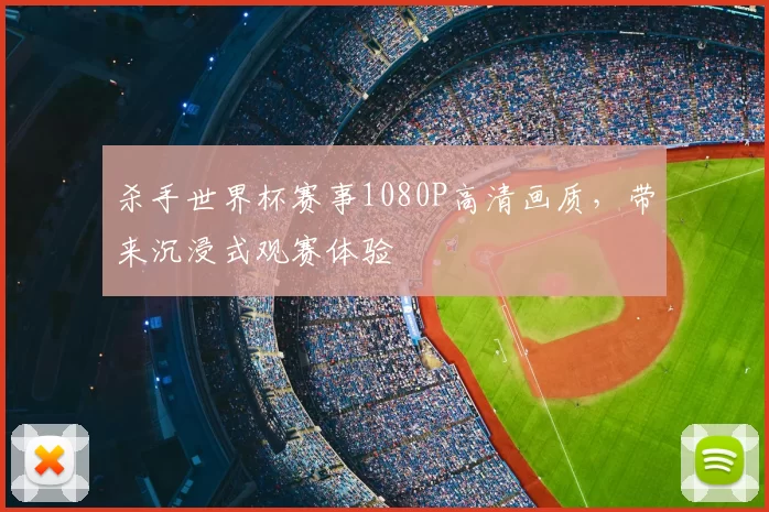杀手世界杯赛事1080P高清画质,带来沉浸式观赛体验