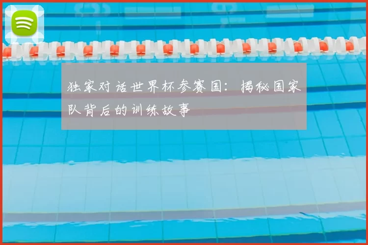 独家对话世界杯参赛国：揭秘国家队背后的训练故事