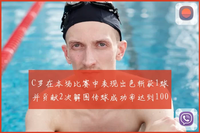 C罗在本场比赛中表现出色斩获1球并贡献2次解围传球成功率达到100